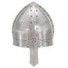 Medieval Knight Helmet Replica | LARP Silver Steel | Hipomarket