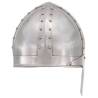 Medieval Knight Helmet Replica | LARP Silver Steel | Hipomarket