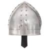 Medieval Knight Helmet Replica | LARP Silver Steel | Hipomarket