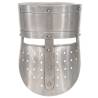 Medieval Knight Helmet Replica - Silver Steel LARP Gear