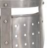 Medieval Knight Helmet Replica - Silver Steel LARP Gear