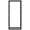 Firewood Rack Black 44x20x100 cm | Heavy-Duty Steel Storage