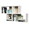 FMD Wall-mounted Shelf with 4 Compartments White Colour white Quantity in Package 1 Number of Pieces 