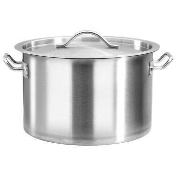 Stainless Steel Stock Pot 24L | Premium Cookware at HipoMarket