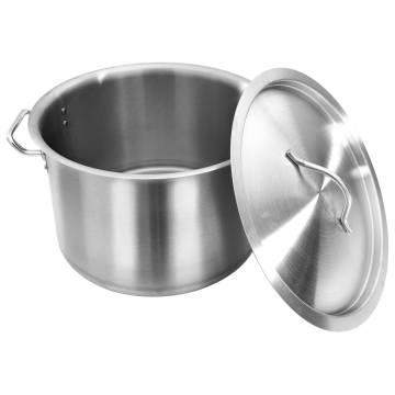 Stainless Steel Stock Pot 24L | Premium Cookware at HipoMarket