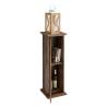 FMD Accent Table with Door 88.5cm - Old Style Dark