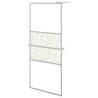 Walk-in Shower Wall with Shelf Chrome 80x195 cm - Strong & Modern