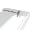 Walk-in Shower Wall with Shelf Chrome 80x195 cm - Strong & Modern