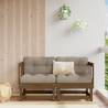 Corner Sofas with Cushions 2 pcs Honey Brown Solid Wood Pine Colour honey brown pine Quantity in Package 1 Model 2x corner 