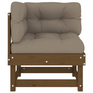 Honey Brown Corner Sofas with Cushions | Solid Pine Wood