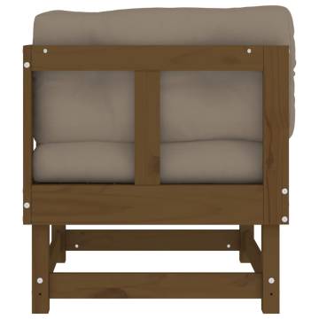 Honey Brown Corner Sofas with Cushions | Solid Pine Wood