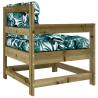 Garden Chairs with Cushions - 2 pcs of Impregnated Wood Pine