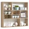 FMD Wall-mounted Shelf with 9 Compartments Oak Colour oak Quantity in Package 1 Number of Pieces 