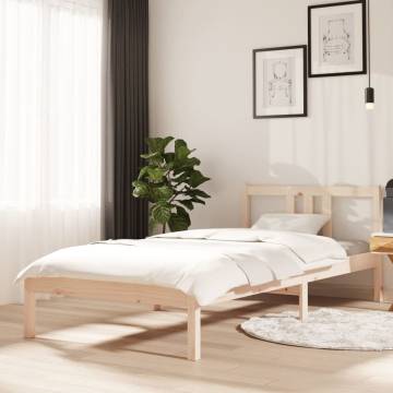 Solid Wood Bed Frame 90x200 cm - Modern & Sturdy Design