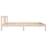 Solid Wood Bed Frame 90x200 cm - Modern & Sturdy Design