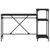 Industrial Black Desk with Shelves - 135x50x90 cm | HipoMarket