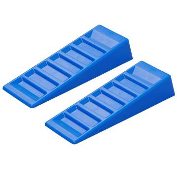 ProPlus 2-Piece Caravan Leveller Set - 75mm Plastic Blue