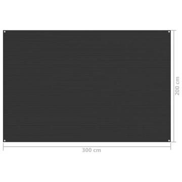 Tent Carpet 200x300 cm Anthracite - Comfort for Camping