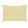 Beige Sunshade Sail 5x7 m - 90% UV Protection | HipoMarket