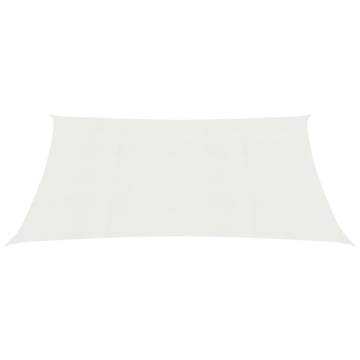 Buy Sunshade Sail 160 g/m² White 2x5 m HDPE - Hipomarket