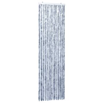 Insect Curtain Silver 90x200 cm - Flexible Chenille Design