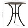 Garden Table Bronze 62x62x65 cm - Premium Cast Aluminium