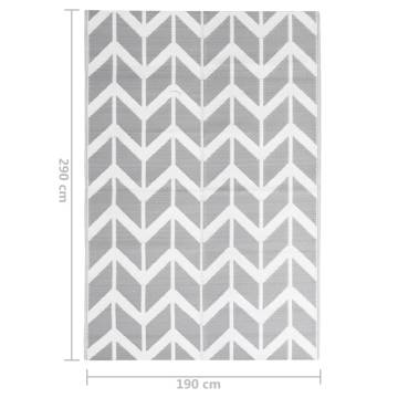 Stylish Outdoor Rug Grey 190x290 cm - Perfect for Your Patio