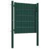 Sturdy Green PVC and Steel Fence Gate - 100x101 cm