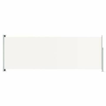 Patio Retractable Side Awning 220x600 cm - Cream | HipoMarket