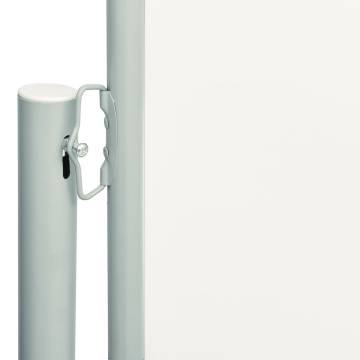 Patio Retractable Side Awning 220x600 cm - Cream | HipoMarket