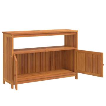 Garden Console Table - Solid Wood Acacia 110x35x75 cm