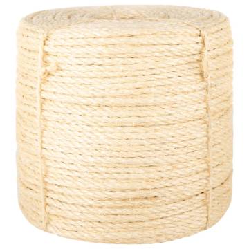 Durable 100% Sisal Rope 6mm x 50m - Ideal for Various Uses