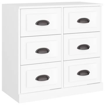 White Engineered Wood Sideboards - 3 pcs for Your Home