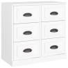 White Engineered Wood Sideboards - 3 pcs for Your Home