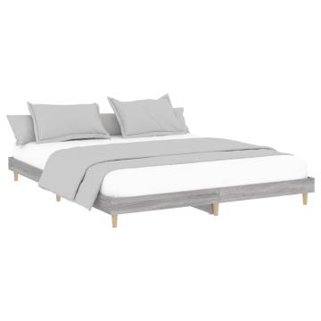 Grey Sonoma Bed Frame 120x200 cm - Durable & Stylish