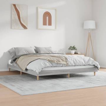 Grey Sonoma Bed Frame 120x200 cm - Durable & Stylish