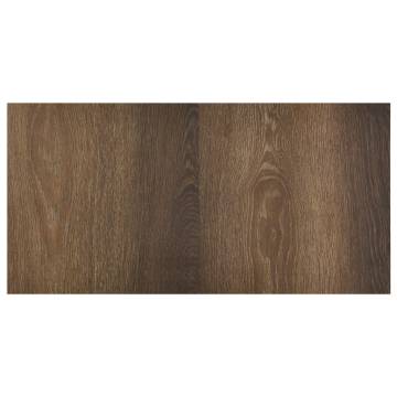 Self-Adhesive Flooring Planks - 20 pcs PVC Brown | Hipo Market