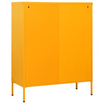 Mustard Yellow Chest of Drawers - Modern Steel Storage