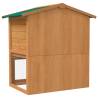 Outdoor Rabbit Hutch - Small Animal House Cage with 3 Doors