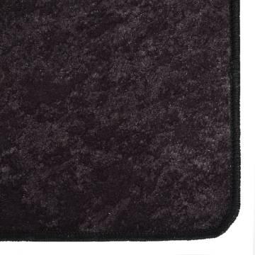 Washable Rug 120x180 cm - Anthracite Anti-Slip | Hipo Market