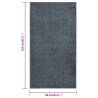 Elegant Anthracite Rug 80x150 cm - Short Pile | Hipomarket