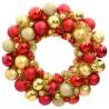 Christmas Wreath Red and Gold 45 cm Polystyrene Colour red and gold Quantity in Package 1 