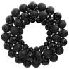 Black Christmas Wreath 45 cm | Shatterproof & Reusable Decor