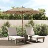 Garden Parasol with Wooden Pole Taupe 299x240 cm Colour taupe 