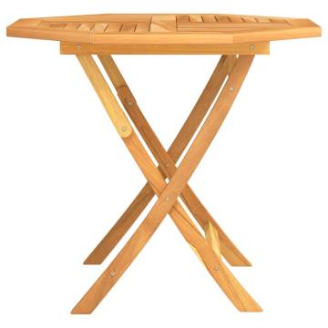 Folding Garden Table 85x85 cm | Solid Teak Wood Furniture