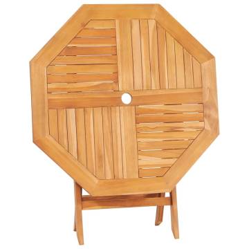 Folding Garden Table 85x85 cm | Solid Teak Wood Furniture