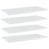 Bookshelf Boards 4 pcs High Gloss White 60x30x1.5 cm Engineered Wood Colour high gloss white Size 60 x 30 x 1.5 cm Quantity in Package 4 