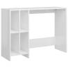 Modern High Gloss White Desk - 102.5x35x75 cm | HipoMarket