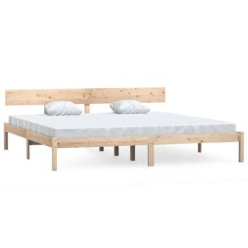 Solid Wood Pine Bed Frame 180x200 cm - Super King Size