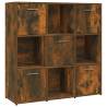 Book Cabinet Smoked Oak 90x30x90 cm - Modern Storage Solution